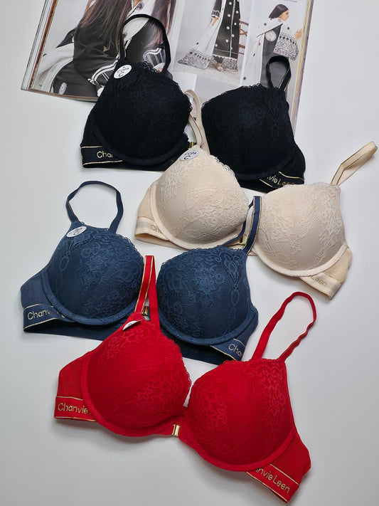 Front Buckle Double Padded Full Coverage Bra.