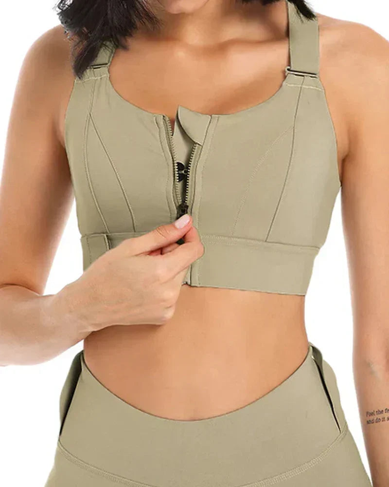 High Impact,A+ Quality, Ultimate Comfort, Sports Bra, Zipper ( Pack of 3 )