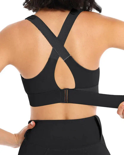 High Impact,A+ Quality, Ultimate Comfort, Sports Bra, Zipper ( Pack of 3 )