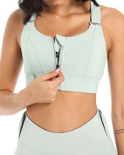 High Impact,A+ Quality, Ultimate Comfort, Sports Bra, Zipper ( Pack of 3 )